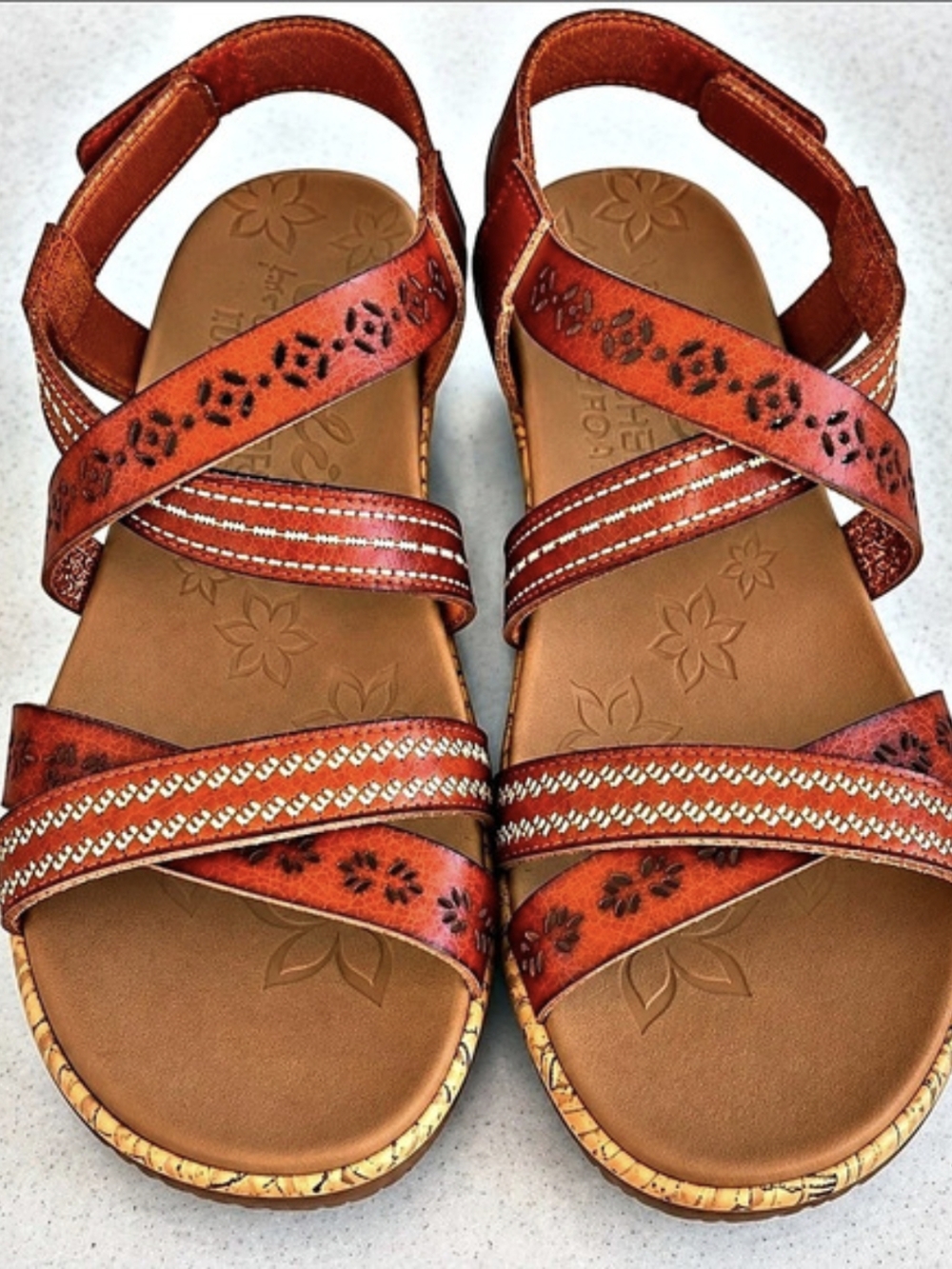 Skechers Cali from Skechers Luxe Foam  Wedge Sandal Size 7.5